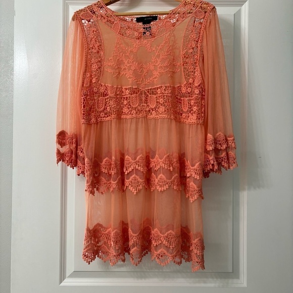 Ali Miles Tops - Ali Miles Embroidered Tunic size Small